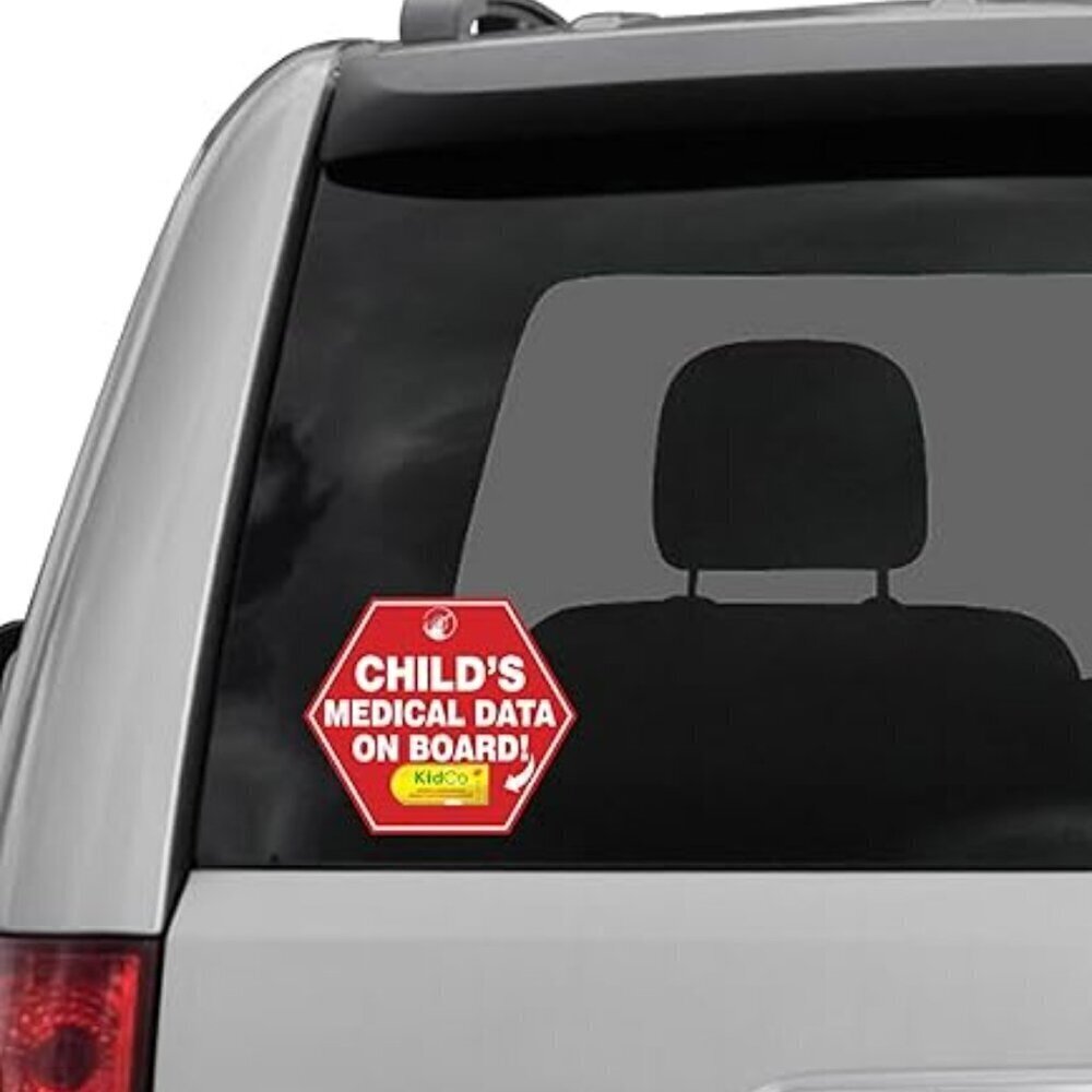 KidCo Child's Medical Data Carrier for your Car in case of accident/emergency